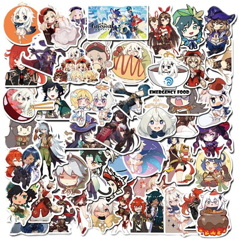 50pcs Game Character Graffiti Stickers for Wall & Desktop Decoration with Storage Box (Online Order Only)