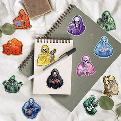 55pcs Cool Cartoon Skull Waterproof Stickers Skateboard Car Phone Laptop Luggage Motorcycle Bike Decoration Sticker Decals (ONLINE ORDER ONLY)