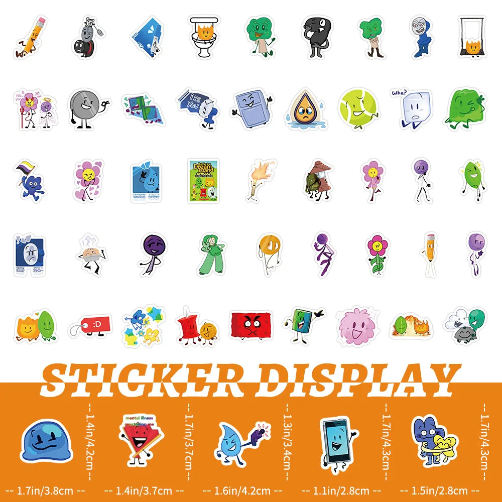 10/30/50/103PCS Funny Game Stickers Cartoon Sticker Waterproof Decoration DIY Luggage Laptop Phone Car Bike Skateboard Decals (ONLINE ORDER ONLY)
