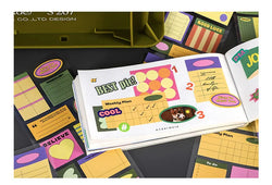 6pcs/lot Inspiration Records Series Writable Sticker Diary Scrapbooking Collage Sticky Note Decoration Sticker Kawaii Stationery (Online Order Only)