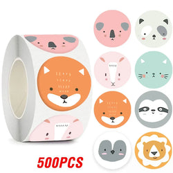 100-500pcs New Astronaut Reward Stickers Cute Animal Sticker for Kid Classic Toy Gift Decor School Teacher Encouragement Sticker (Online Order Only)
