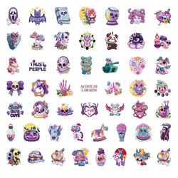10/30/50/100PCS Cute Gothic Artistic Horror Halloween Stickers Cartoon Decal Laptop Phone Luggage Funny Cool Sticker for Kid Toy (ONLINE ORDER ONLY)