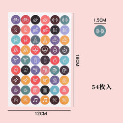 Loose-Leaf Notebook Handwritten Labels Indicate White And Blue Color Stickers Letter Stickers Sticky Notes Index Stickers (Online Order Only)