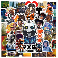 Love Death Robots Stickers: 10/30/50PCS Decals for Laptop, Luggage, Fridge, Motorcycle (Online Order Only)