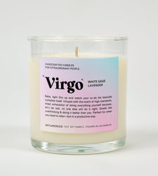 Virgo Horoscope Glass Candle (ONLINE ORDER ONLY)