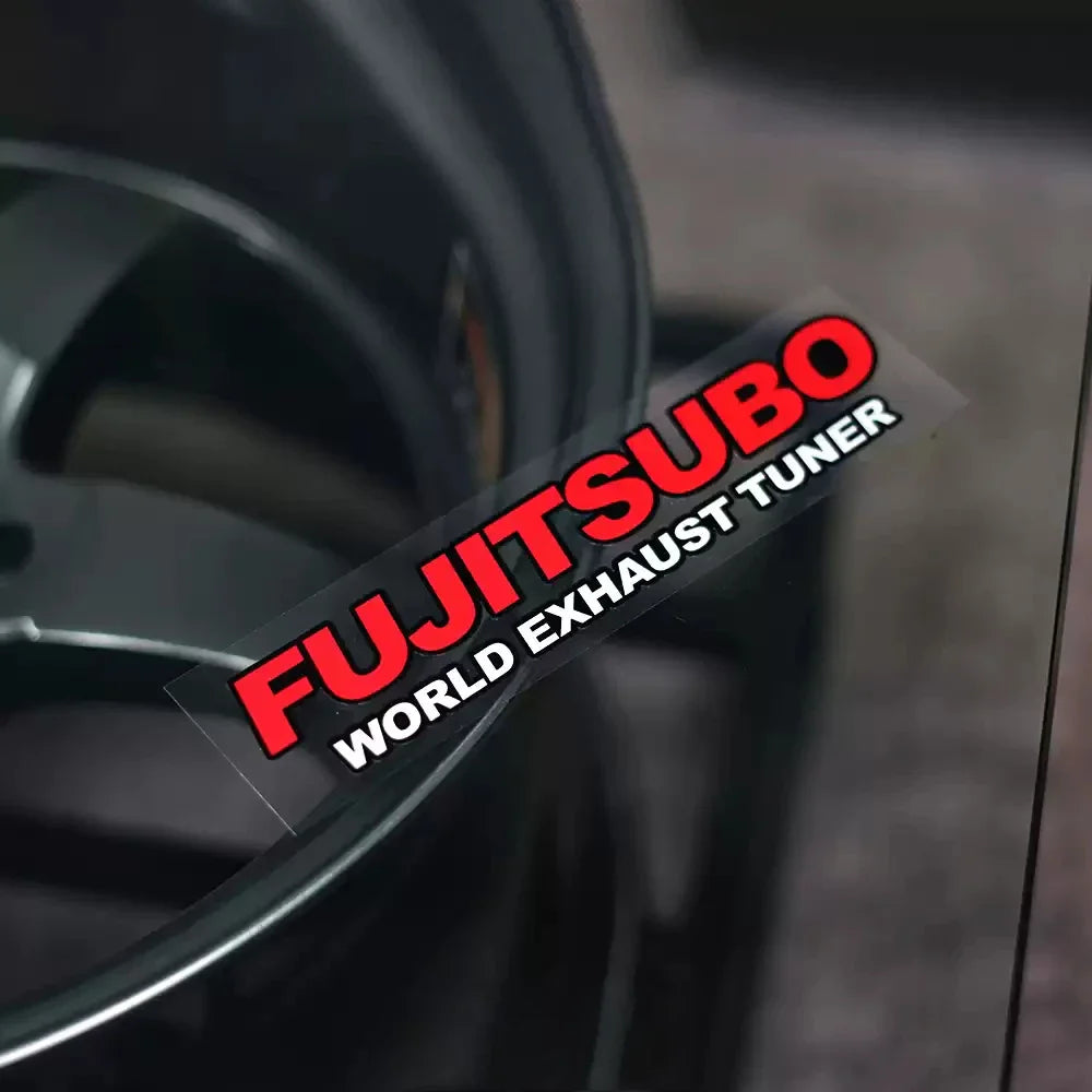 Car Styling Stickers Decal for FGK Japan Throat King Exhaust Tuner FUJITSUBO Modified Motor Auto Window Decoration (ONLINE ORDER ONLY)
