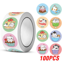100-500pcs New Reward Sticker Teacher Child Classic Cute Decor Sticker For School Class Kids Student 1 Inch Round Stickers (ONLINE ORDER ONLY)
