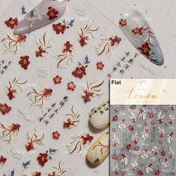 Deep Sea Animal Fish Shoal of Fish Whale Coral Dolphin Summer Beach Cute Jellyfish Bubble Bathyal Fauna Nail Art Stickers Decals (ONLINE ORDER ONLY)