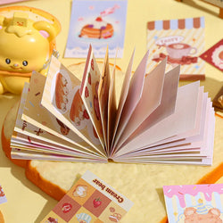 50piece/book Retro Cute Cream Bear Sticker for Phone Camera Journal Postcard DIY Kawaii Decoration Sticker Gift (ONLINE ORDER ONLY)