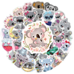 10/50Pcs Kawaii Koala Bear PVC Waterproof Stickers Scrapbooking Diy Luggage Cup Sticker Stationery Supplies 2022 (ONLINE ORDER ONLY)