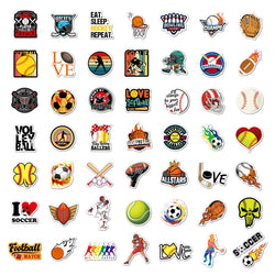 10/30/50/100PCS Ball Sports Sticker Basketball Soccer Waterproof Graffiti DIY Case Cute Laptop Skin Kawaii Packaging Aesthetic (ONLINE ORDER ONLY)
