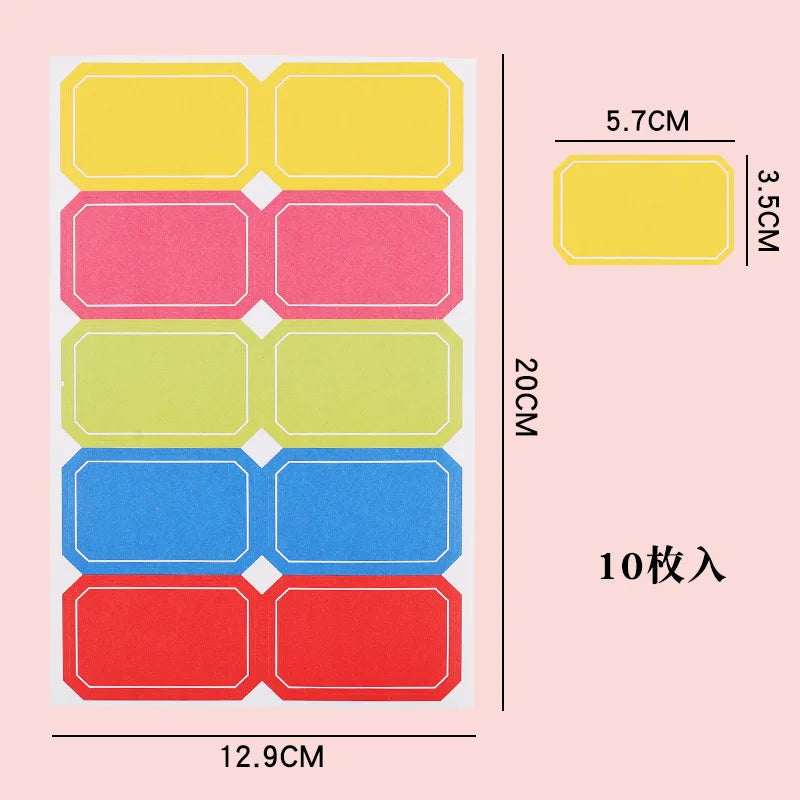 Loose-Leaf Notebook Handwritten Labels Indicate White And Blue Color Stickers Letter Stickers Sticky Notes Index Stickers (Online Order Only)