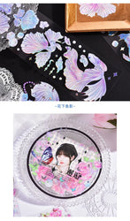 3Pcs Jellyfish Rose Butterfly Laser Sticker DIY Scrapbooking Happy Planning Photo Album Deco Stickers Art Kawaii Stationery (ONLINE ORDER ONLY)