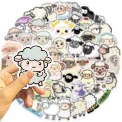 56pcs Cartoon Sheep Stickers For Journal Stationery Scrapbooking Supplies Lamb Goat Sticker Craft Scrapbooking Decals (ONLINE ORDER ONLY)