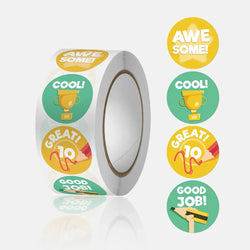 500pcs/roll Cute Cartoon Sealing Stickers Thank you Sticker Envelope Gift Decor Labels Children Stationery Stickers 1 Inch (ONLINE ORDER ONLY)
