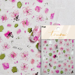 Graceful Peach Blossom Blessing Sachet Pretty Buckle Tassels Pendant Antique Radiant Adhesive Nail Art Stickers Manicure Decals (ONLINE ORDER ONLY)