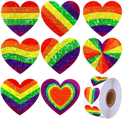 100-500pcs Valentine's Day stickers Heart Thank You adhesive label new year Birthday Party Handmade Decoration stickers (Online Order Only)