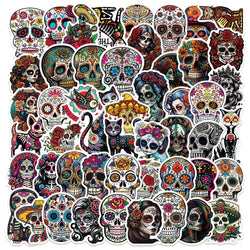 Horror Skull Art Stickers PVC Waterproof Skateboard Notebook Graffiti (Online Order Only)