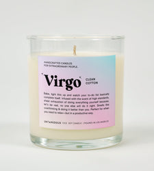 Virgo Horoscope Glass Candle (ONLINE ORDER ONLY)