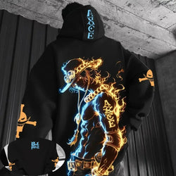 Portgas D. Ace Hoodie: One Piece Anime Parent-Child Wear (ONLINE ORDER ONLY)