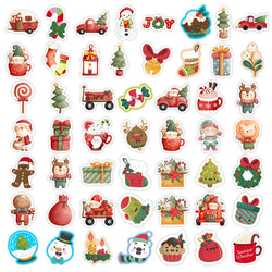 Christmas Stickers Cute Seal Sticker Cartoon DIY Scrapbooking Decoration Decals Funny Children Toys PVC Waterproof for Laptop (ONLINE ORDER ONLY)