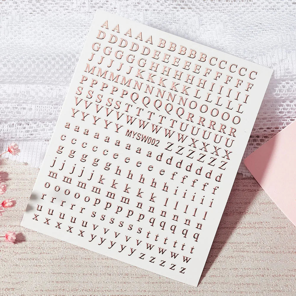 1Pc Laser Silver Gold Lines Stripe Nail Sticker Metal Strip Luxury Nails Slider Self Adhesive Slider Papers Transfer Stickers *& (Online Order Only)