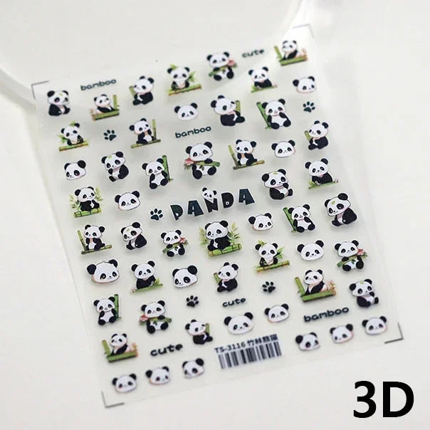 Cookies Chocolate Love Heart Flower Bowknot Rabbit Bunny Lace Bear Star Bouquet Rabbit Adhesive Nail Art Sticker Manicure Decal (ONLINE ORDER ONLY)