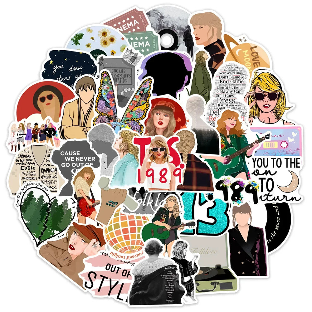 Aesthetic Folk Music Taylor Sticker Packs (ONLINE ORDER ONLY)