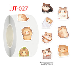500pcs/roll Kawaii Cartoon Cat Stickers (ONLINE ORDER ONLY)