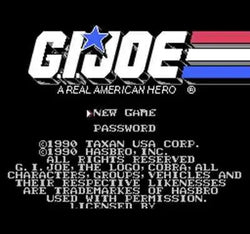 G.I. Joe Video Game - 8 Bit for Nintendo (ONLINE ORDER ONLY)