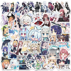50PCS Blue Archive Anime Girl Stickers Cute Aesthetic Decals for Laptop, Motorcycle, Scrapbook, Kids Toy (ONLINE ORDER ONLY)