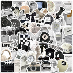 10/30/61PCS Cartoon Art Ins Style Stickers Aesthetic Cute Simple Decals Suitcase Laptop Phone Bike Car Sticker For Kids DIY Toy (ONLINE ORDER ONLY)