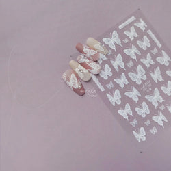 Dreamy Chic Butterfly Flower Bowknot Square Rhinestone Crystal 5D Self Adhesive Nail Art Stickers Fantasy Shiny Manicure Decals (ONLINE ORDER ONLY)