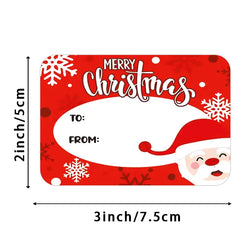 50-250Pcs Santa Claus Christmas Gift Decoration Sticker Packaging Stationery Sticker Happy Holidays Decoration Seal Label (ONLINE ORDER ONLY)