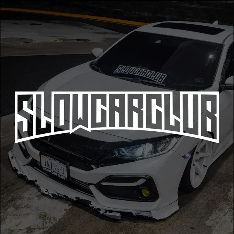 JDM decal"SLOW CAR CLUB",creative&fashion high quality sticker for cars trucks !For a Unique look (ONLINE ORDER ONLY)