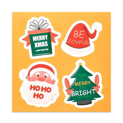 20-40Pcs Merry Christmas Stickers Santa Claus Christmas Hat Trees Gift Pattern Sticker Labels For Happy New Year Gift Package (ONLINE ORDER ONLY)
