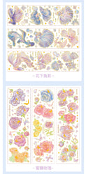 3Pcs Jellyfish Rose Butterfly Laser Sticker DIY Scrapbooking Happy Planning Photo Album Deco Stickers Art Kawaii Stationery (ONLINE ORDER ONLY)