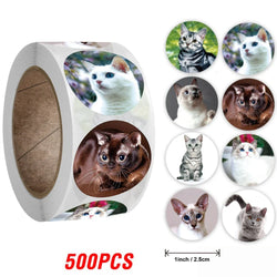 100-500pcs Cartoon Animals Sticker for Children 8 Designs Cute Thank You Scrapbooking Stationery Sealing Labels Rewards Stickers (ONLINE ORDER ONLY)