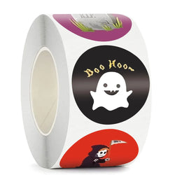 100-500pcs Happy Halloween Party Children Gift Toy Sealing Stickers 1in Pumpkin Pattern Carnival Holiday Decoration book Sticker (ONLINE ORDER ONLY)