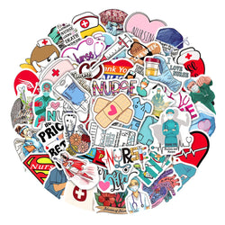10/50/100Pcs/set Doctor Nurse TV Show Scrapbooking Stickers Decal for For Guitar Laptop Luggage Car Fridge Graffiti Sticker (ONLINE ORDER ONLY)