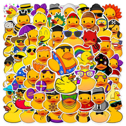 Duck Cartoon Stickers for DIY Scrapbook, Water Bottle, Phone, Laptop, Guitar Decal (10/25/50pcs) (ONLINE ORDER ONLY)