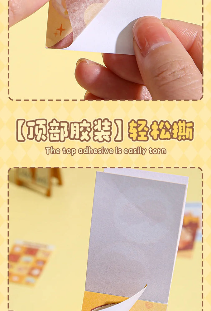 50piece/book Retro Cute Cream Bear Sticker for Phone Camera Journal Postcard DIY Kawaii Decoration Sticker Gift (ONLINE ORDER ONLY)