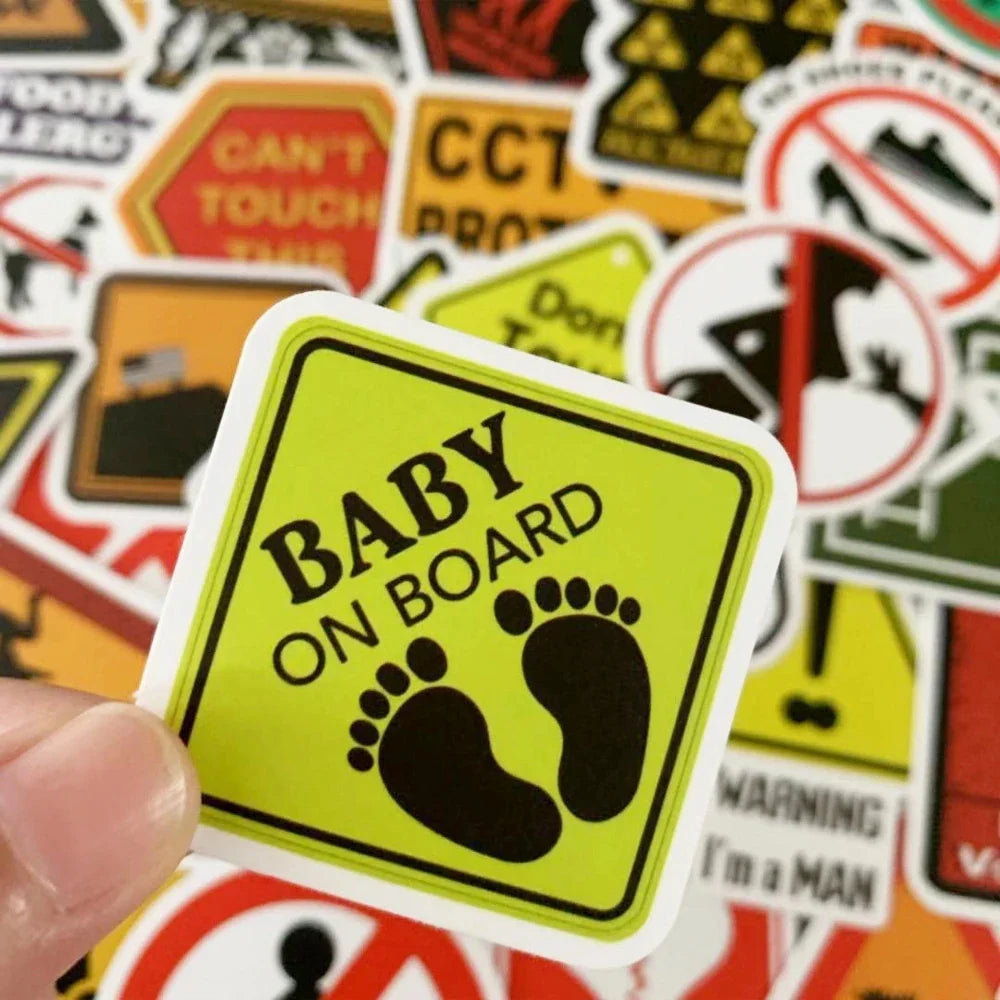 10/30/50PCS Warning and Label Sticker Packs (ONLINE ORDER ONLY)