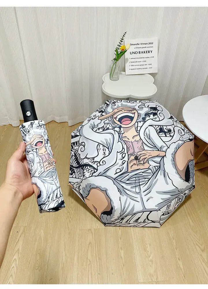 One Piece Nika Luffy Fold Umbrella Automatic Sunscreen (ONLINE ORDER ONLY)