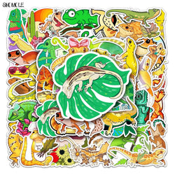 Cartoon Lizard Stickers Pack for Kids DIY Toys Skateboard Laptop Phone Decals (Online Order Only)