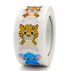 100-500pcs Cartoon Animal Reward Stickers 2.5cm/1inch DIY Decor Perfect For Learning Games Notebook Pad Fridge Gift Seal Labels (ONLINE ORDER ONLY)