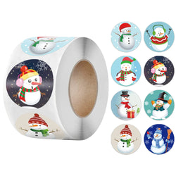 100-500pcs Merry Christmas Handmade Sticker Gift Box Package Santa Thank You Label Sealing Stickers Wedding Party Supplies (Online Order Only)