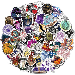 10/30/50ps Cool Gothic Magician Apothecary Sticker Packs (Online Order Only)