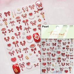 2025 God of Wealth Goldfish Koi Fish Lucky Cat Yuanbao Red Element Adhesive Nail Art Stickers Festival Atmosphere Manicure Decal (Online Order Only)