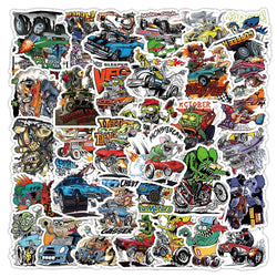 Devil Car Cartoon Graffiti Stickers 10/30/50pcs for Laptop, Motorcycle, Phone, Kids Toys, Helmet, Scrapbook (ONLINE ORDER ONLY)